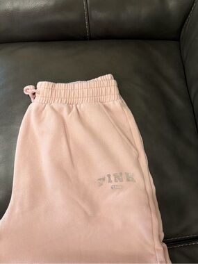 PINK Victoria's Secret Light Pink Jogger Sweatpants with Drawstring